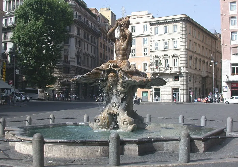 Piazza Barberini y Fuente del Tritón